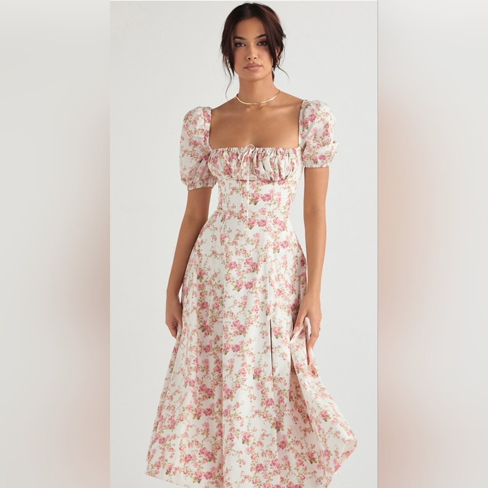 House of CB Tallulah Rose Print Dress - M